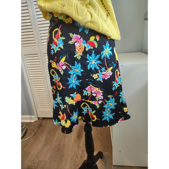 Peplum Floral Skirt size 12 P Bamboo Traders - Picture 2 of 8